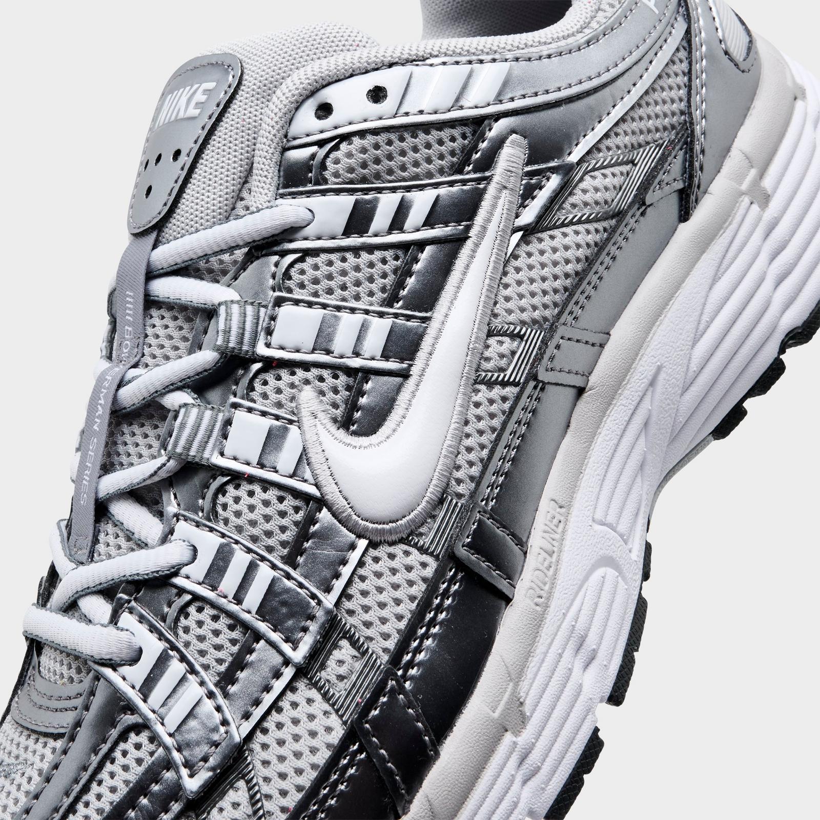 Women's Nike P-6000 Casual Shoes - Grey Fog/Metallic Cool Grey/Cool Grey/White