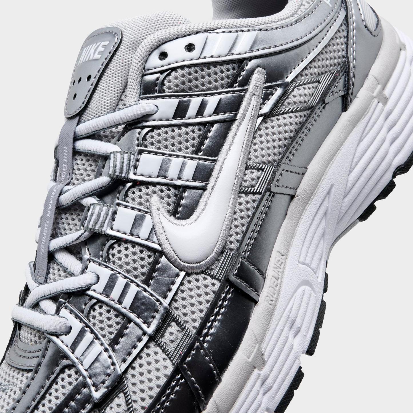 Women's Nike P-6000 Casual Shoes - Grey Fog/Metallic Cool Grey/Cool Grey/White