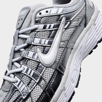 Women's Nike P-6000 Casual Shoes - Grey Fog/Metallic Cool Grey/Cool Grey/White
