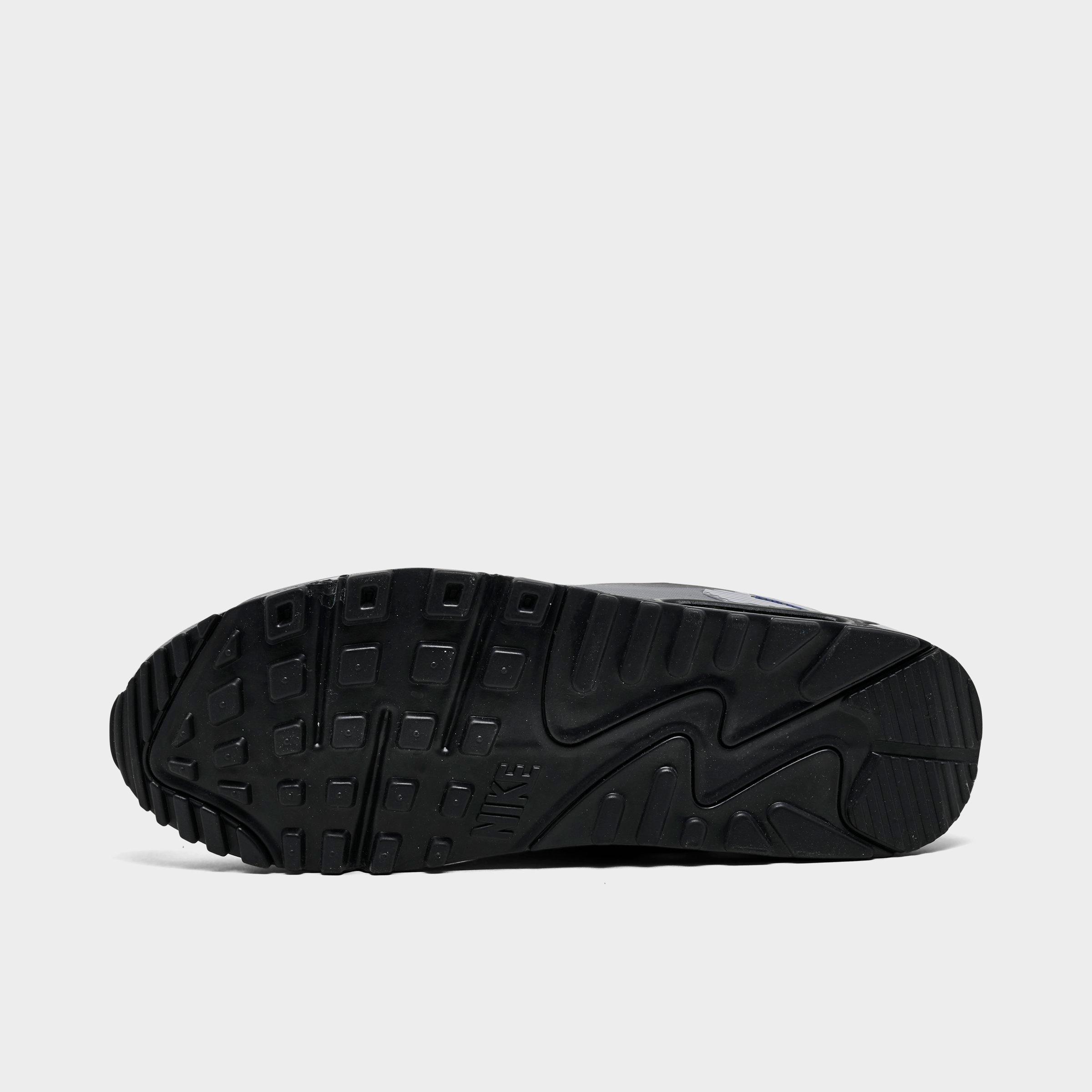 Men's Nithtke Air Max 90 Drift Casual Shoes - Cool Grey/Deep Royal Blue/Wolf Grey/Black - Bottom view