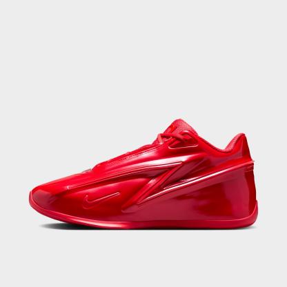 Nithtke KD 19 Basketball Shoes - University Red/Stadium Green/University Gold - Left shoe facing left. Outside of the shoe.