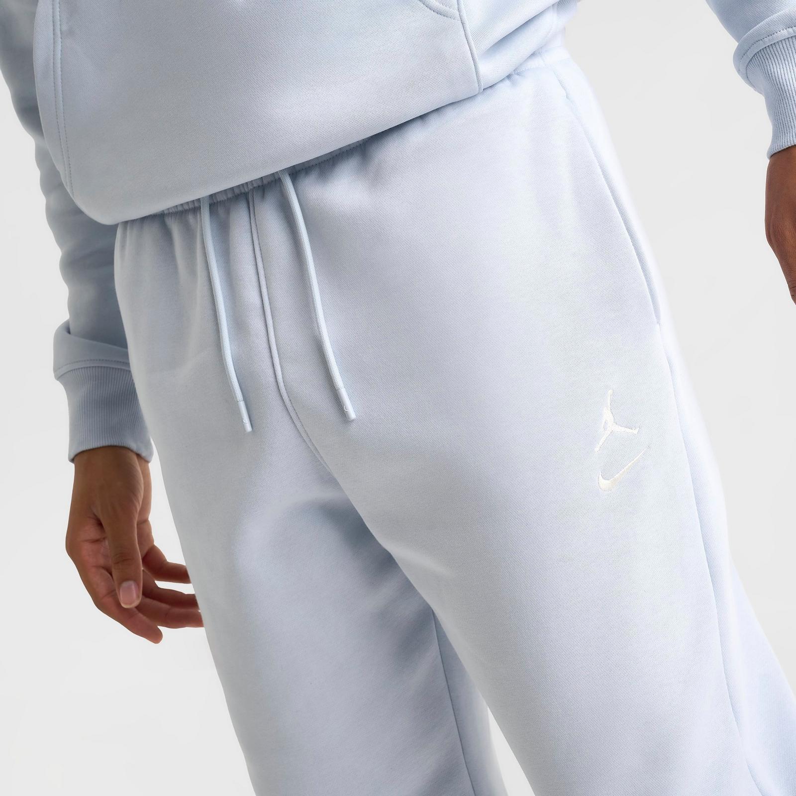 Men's Jordan Swoosh Brooklyn Fleece Jogger Pants - Aura/Pale Ivory - view 5