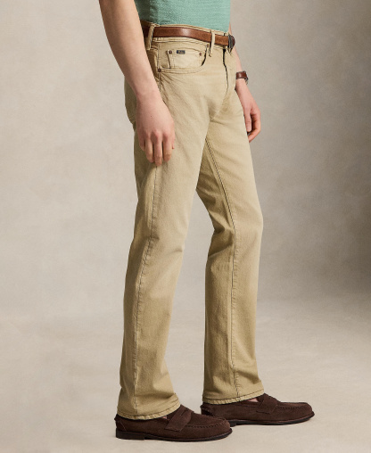 Polo Ralph Lauren Men's Varick Slim Straight Stretch Jeans - Khaki Hill