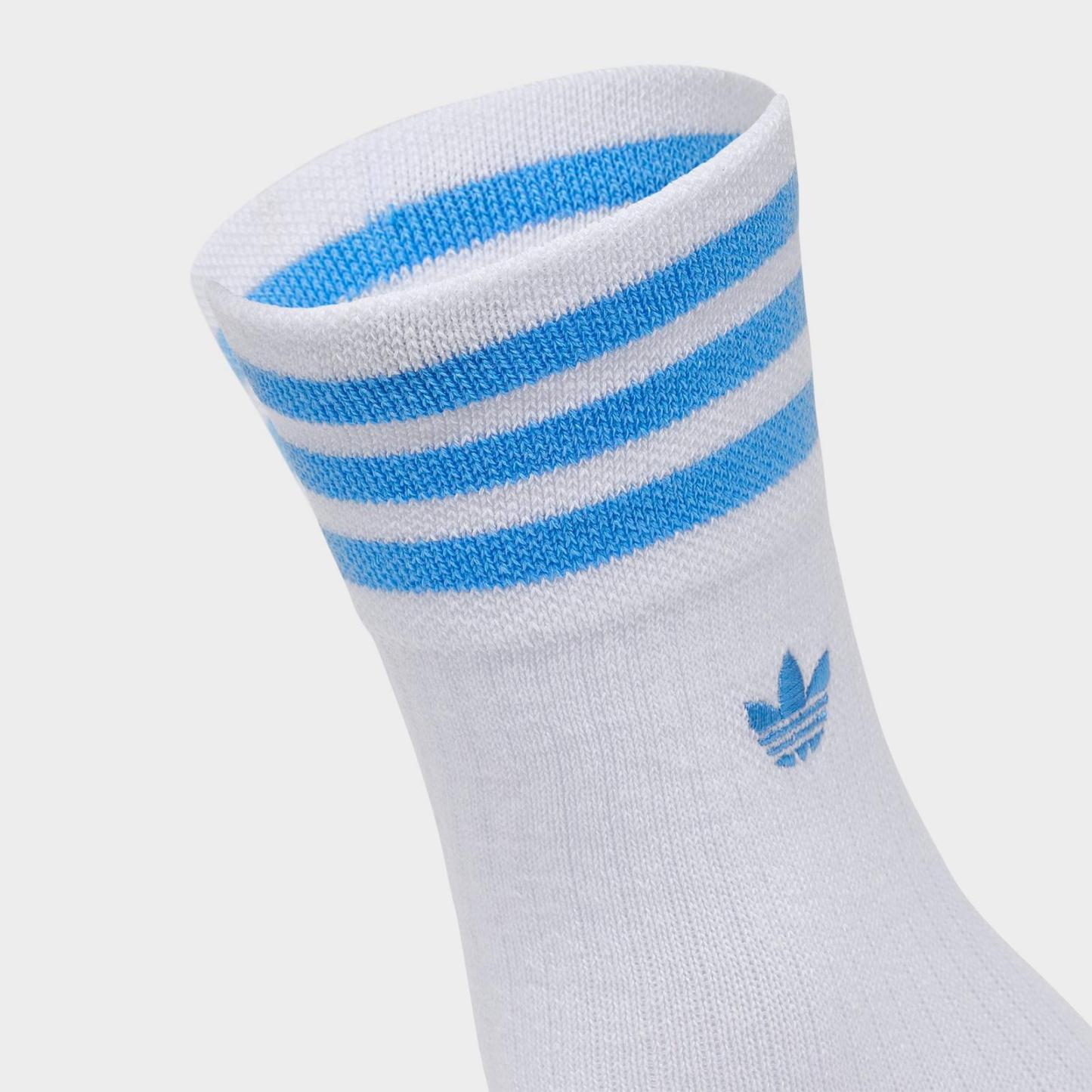 adidas Originals U Argentina Roller Crew Socks (3-Pack) - Blue Burst/White/Blue - view 4