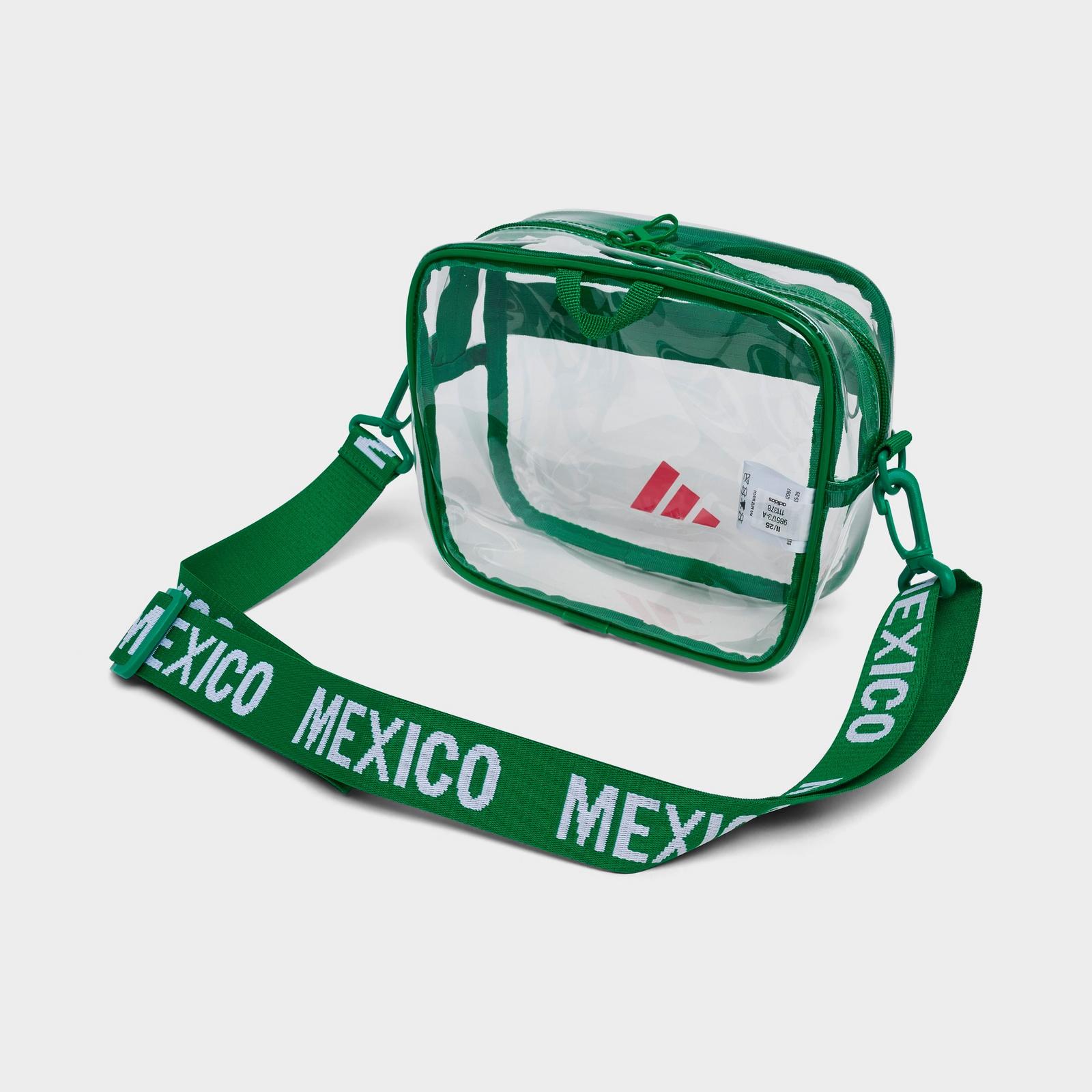 adidas Mexico Official Emblem Clear Bag - Clear/Green - view 4