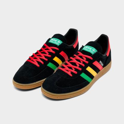 Men's adidas Originals Jamaica FIFA World Cup 2026 Handball Spezial Casual Shoes - Core Black/Pure Ruby/Bold Gold - view 2