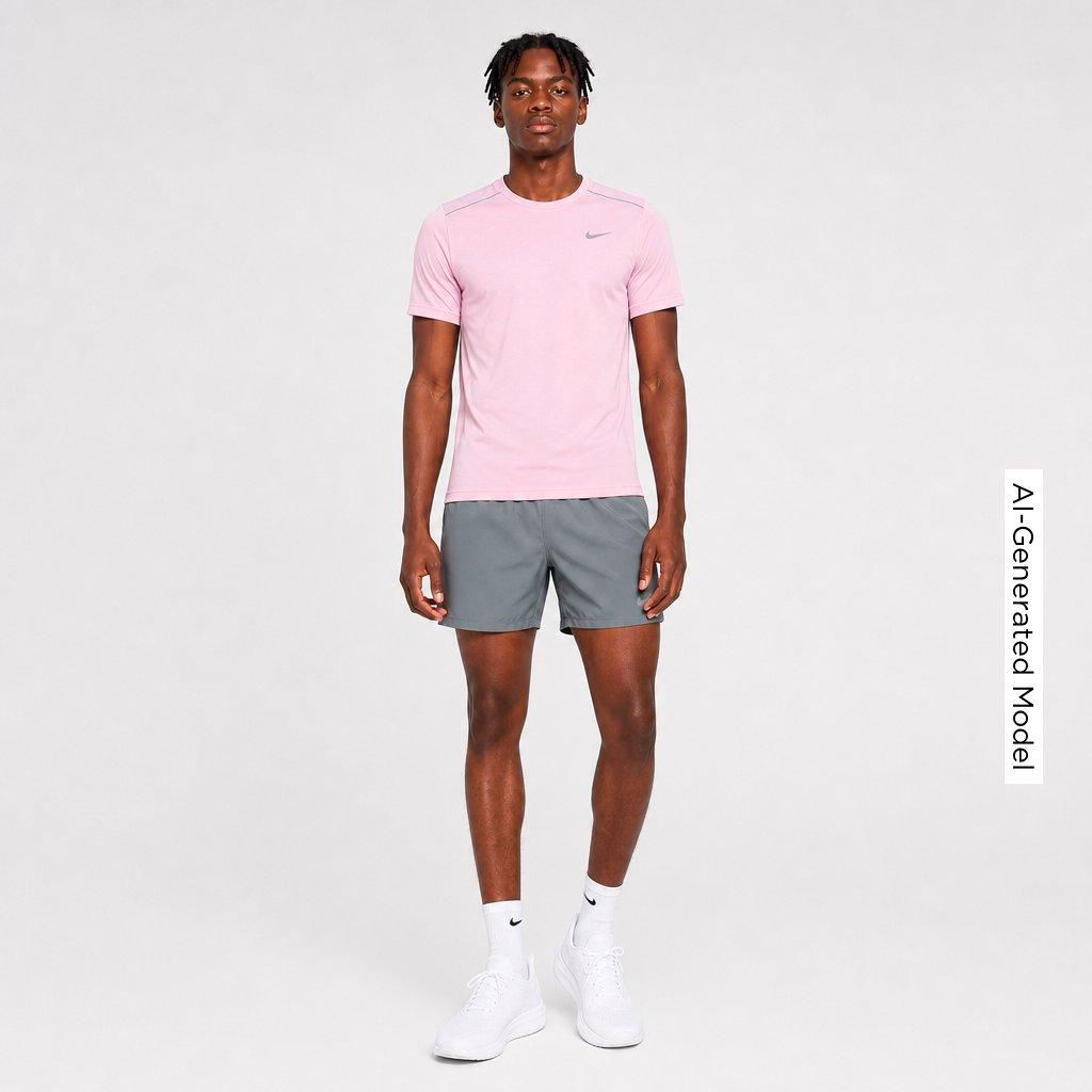 Men's Nithtke Miler Dri-FIT Running T-Shirt - Pink Foam