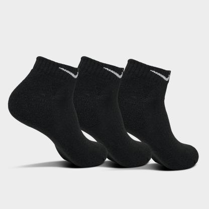 Nike Everyday Cushioned Training Low Socks (3-Pack) - Black/White