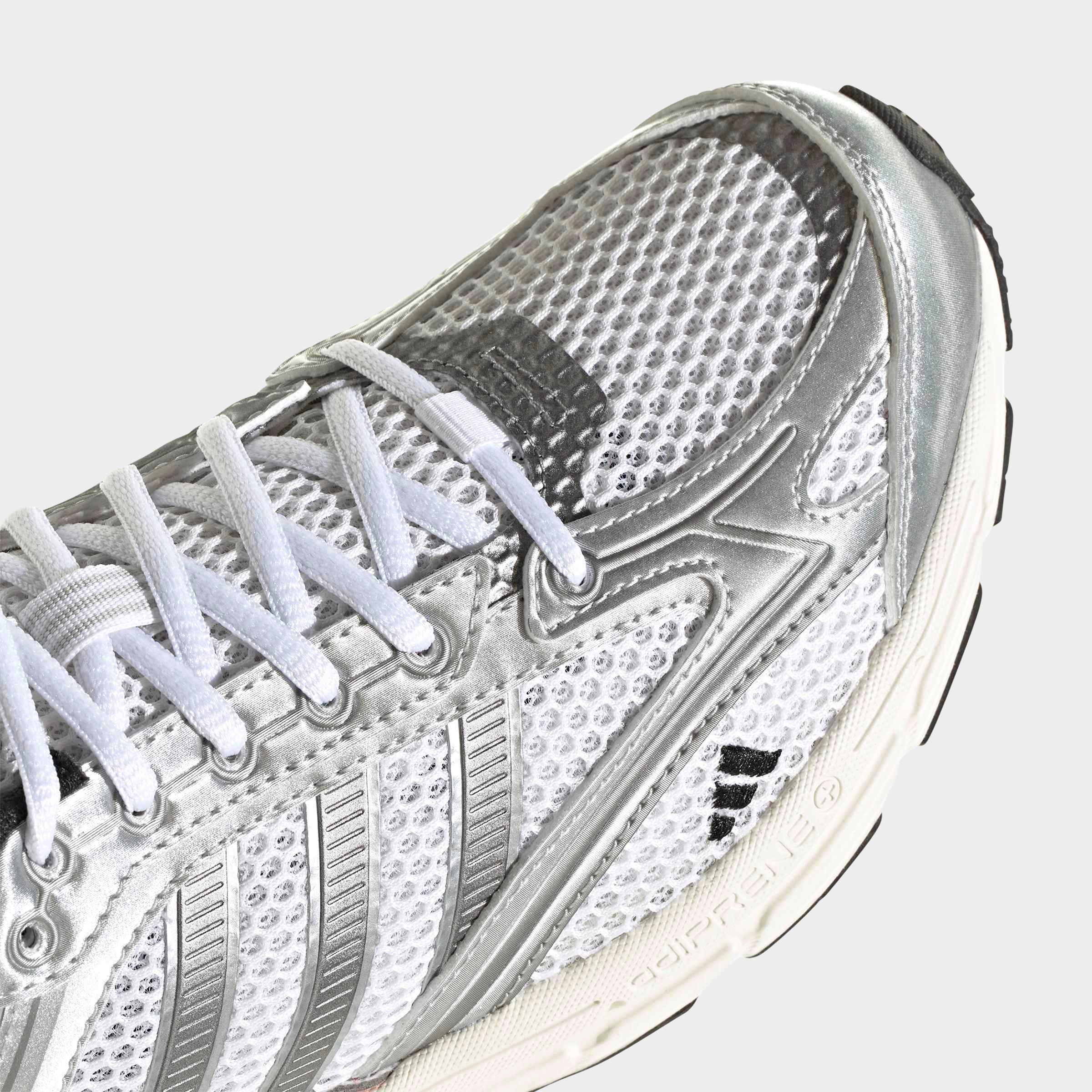 Men's adidas Spiritain 2000 Casual Shoes - Part 1 - White/Iron Metallic/Better Scarlet - Detail shot