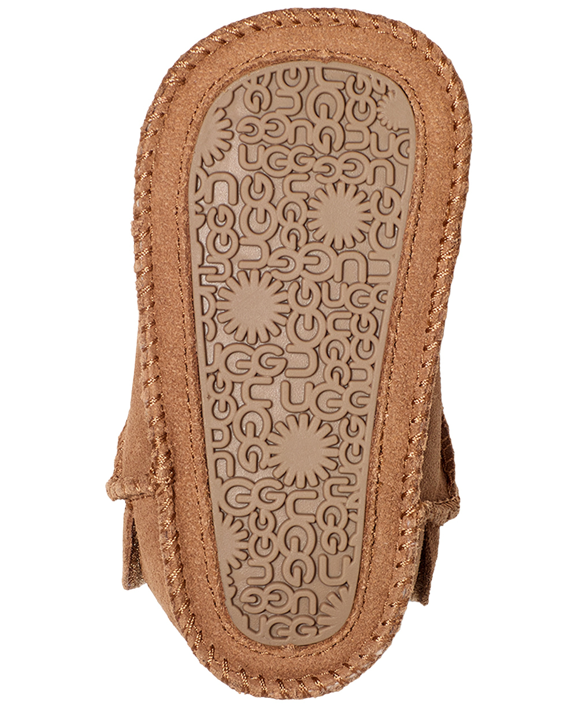 UGG® Baby Classic Round Toe Booties - Chestnut