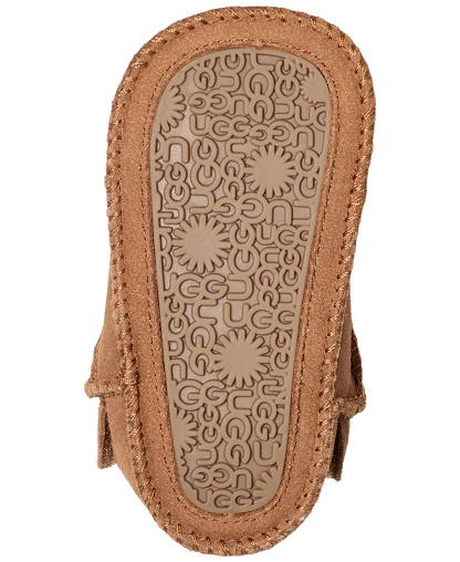 UGG® Baby Classic Round Toe Booties - Chestnut