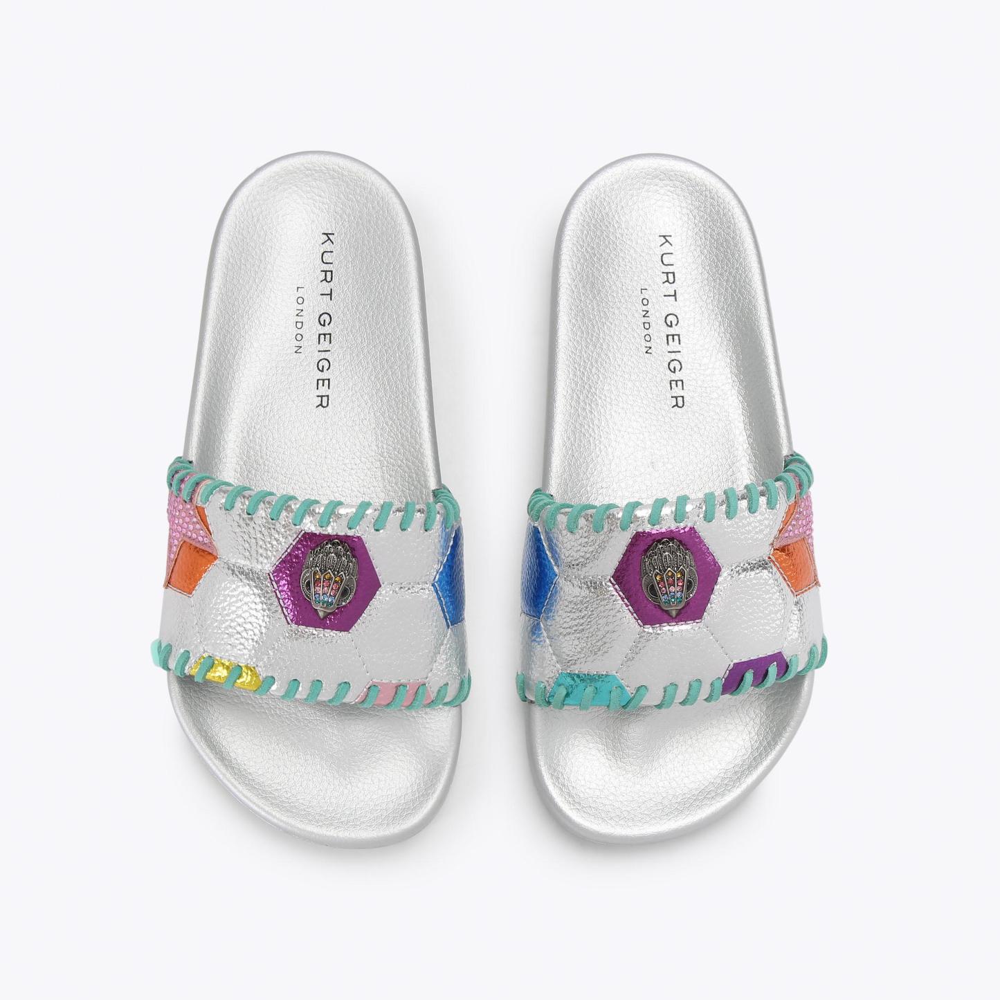 Kurt Geiger London Meena Eagle Soccer Slide - Multi Colored - view 3