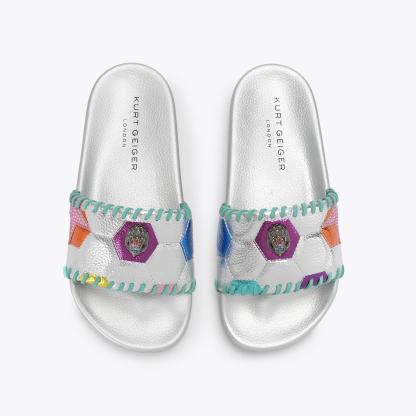 Kurt Geiger London Meena Eagle Soccer Slide - Multi Colored - view 3