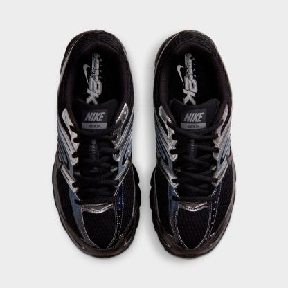 Women's Nithtke Air Max Moto 2K Casual Shoes - Part 1 - Black/Metallic Silver/Smoke Grey - Top view