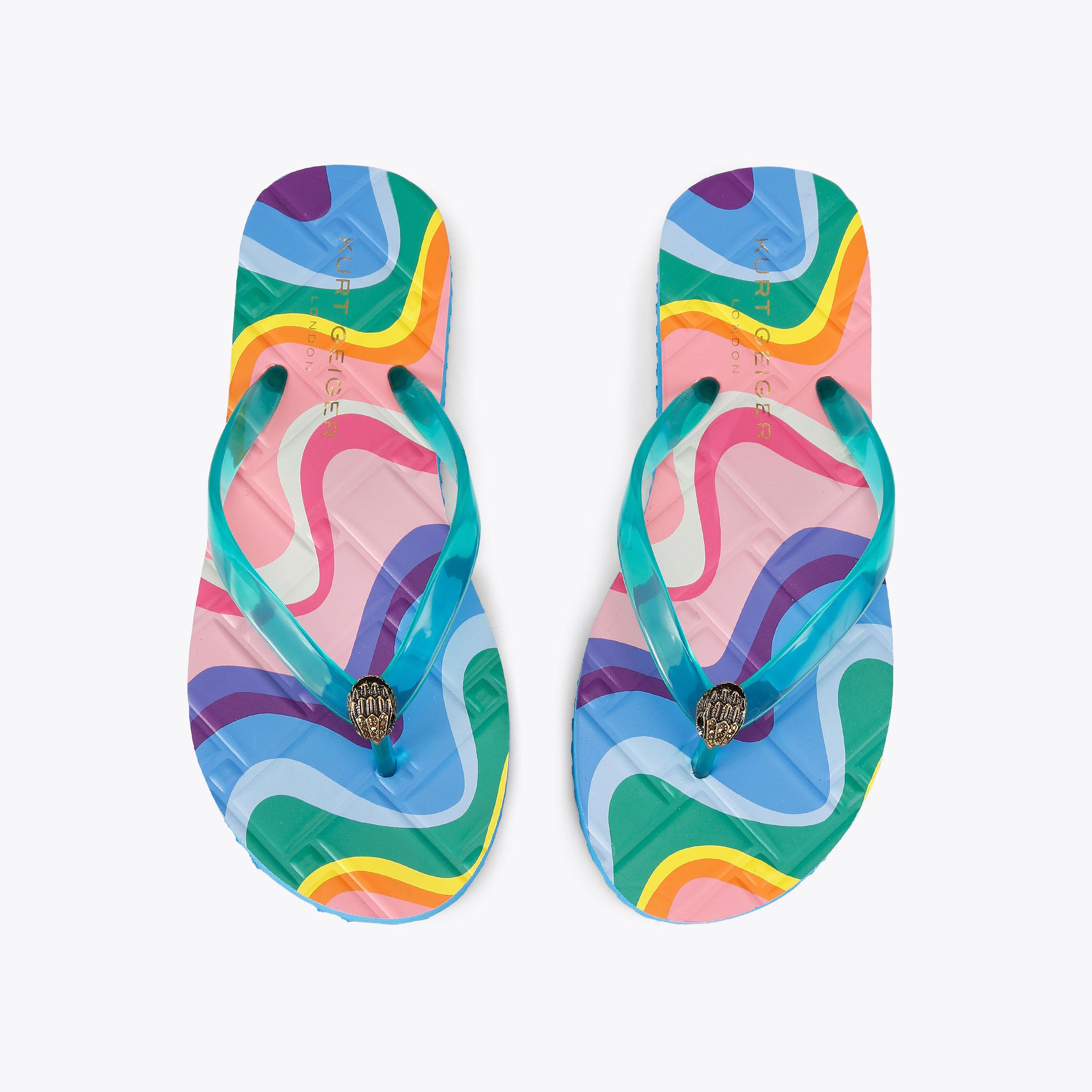Kurt Geiger London Kensington Flip Flop Sandal - Blue - view 3