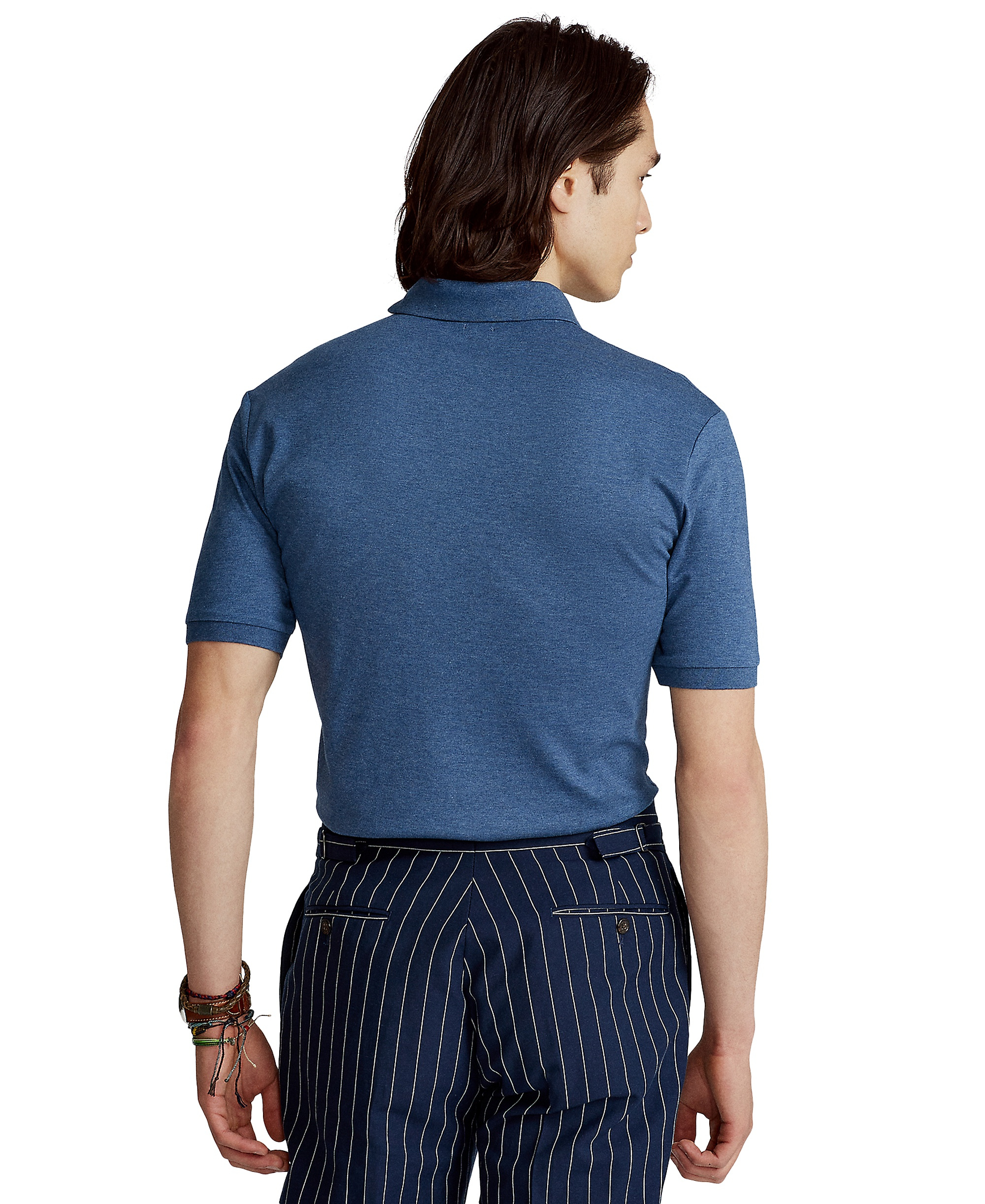 Polo Ralph Lauren Men's Classic-Fit Soft Cotton Polo Shirt - Derby Blue Heather
