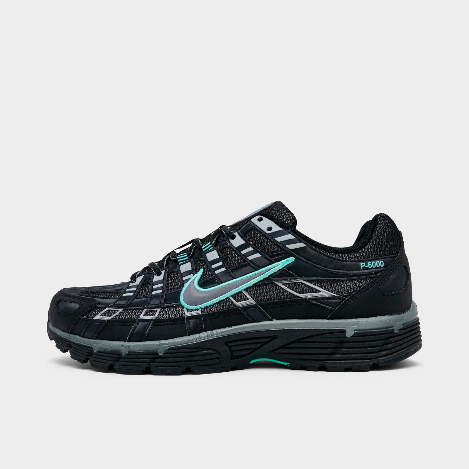 Men's Nike P-6000 Casual Shoes - Black/Hyper Turquoise/Cool Grey/Metallic Cool Grey (IR1477-010)