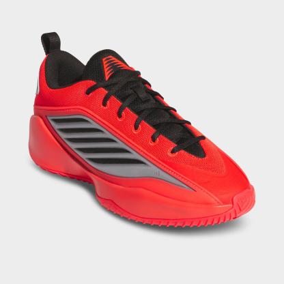Men's adidas Believe That 1 Basketball Shoes - Pure Ruby/Core Black/White - Both shoes facing left