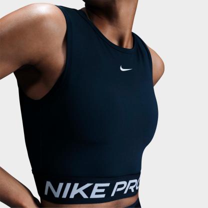Women's Nithtke Pro Dri-FIT Crop Tank - Armory Navy/White