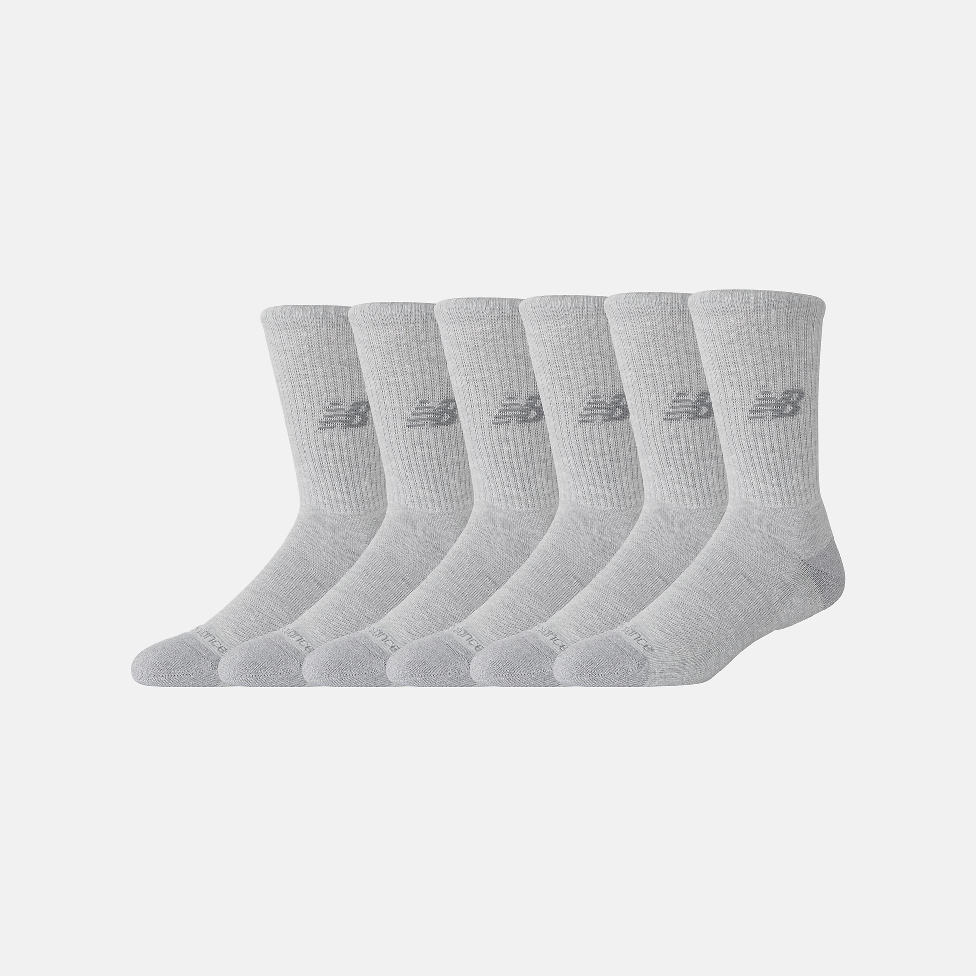 New Balance Active Crew Socks 6 Pack, LAS65201AGT
