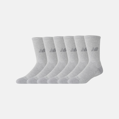 New Balance Active Crew Socks 6 Pack, LAS65201AGT