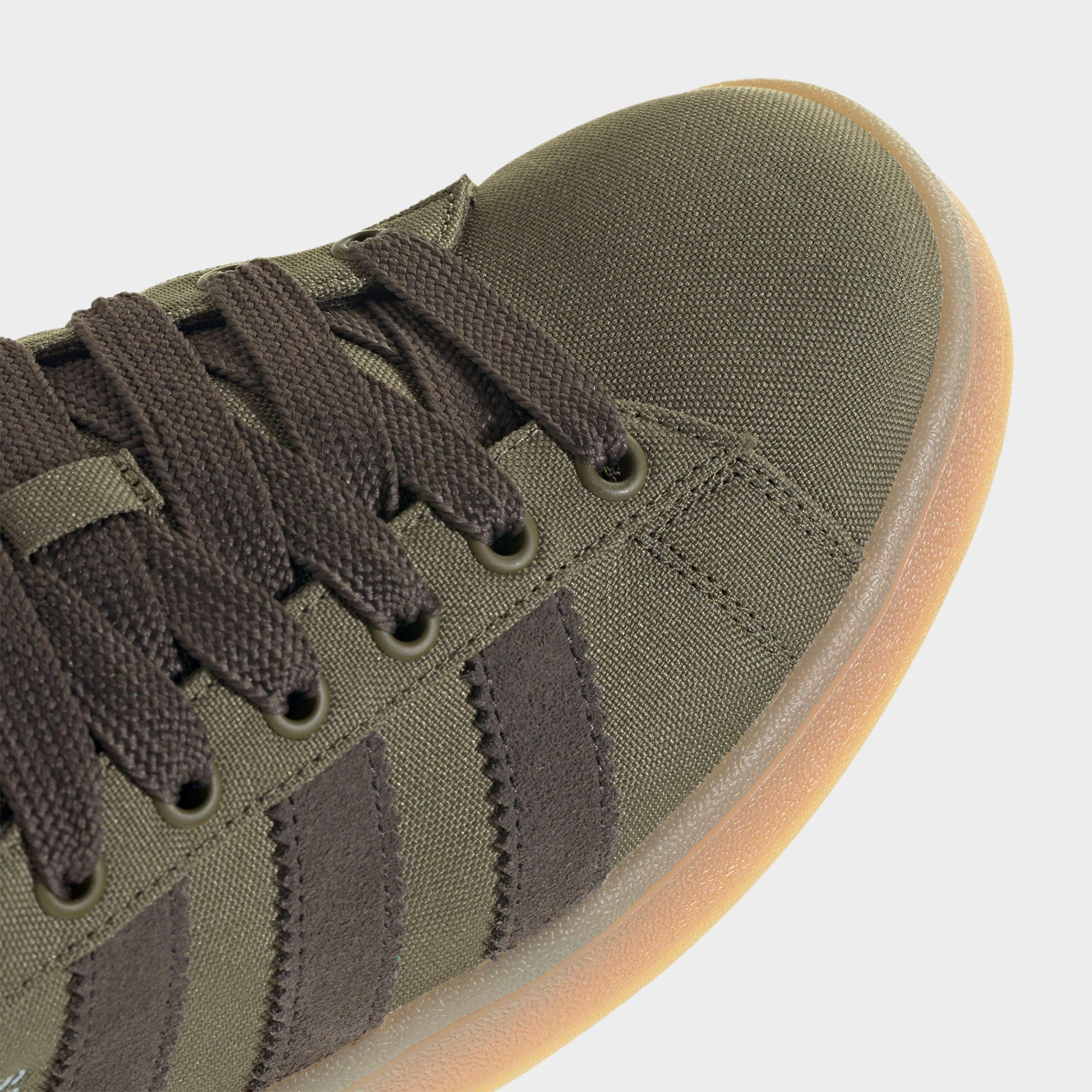 Men's adidas Originals Campus 00s Casual Shoes - Focus Olive/Shadow Olive/Gum - Detail shot