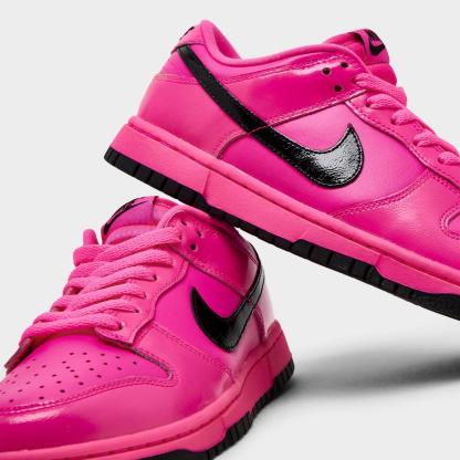 Women's Nike Dunk Low WNBA 30th Casual Shoes - Pink Blast/Black/Pink Blast