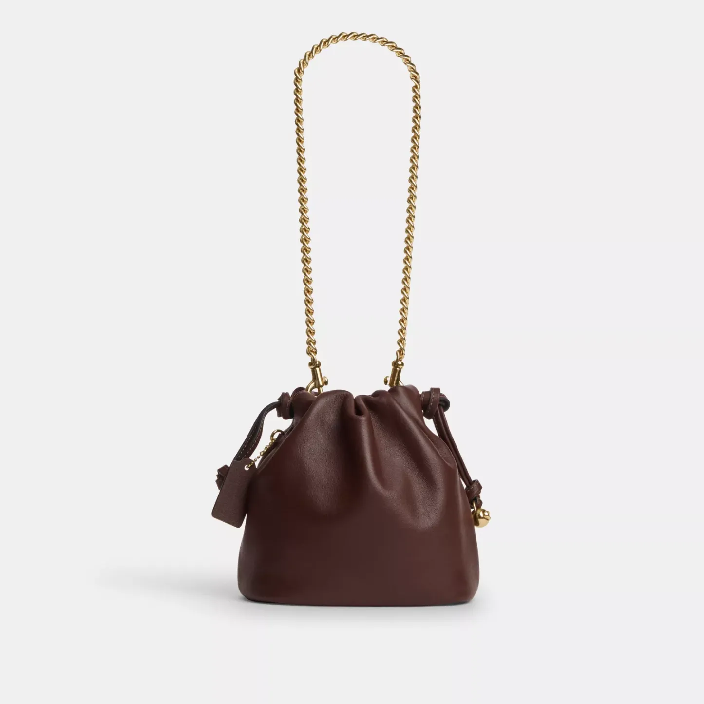 Faye Mini Drawstring Bag - Gold/Maple - view 7