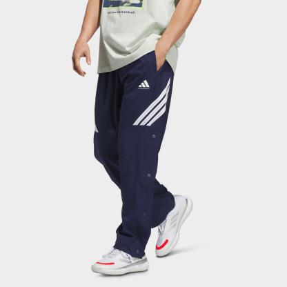Men's adidas Crazy Lite Woven Basketball Pants - Team Navy Blue/White