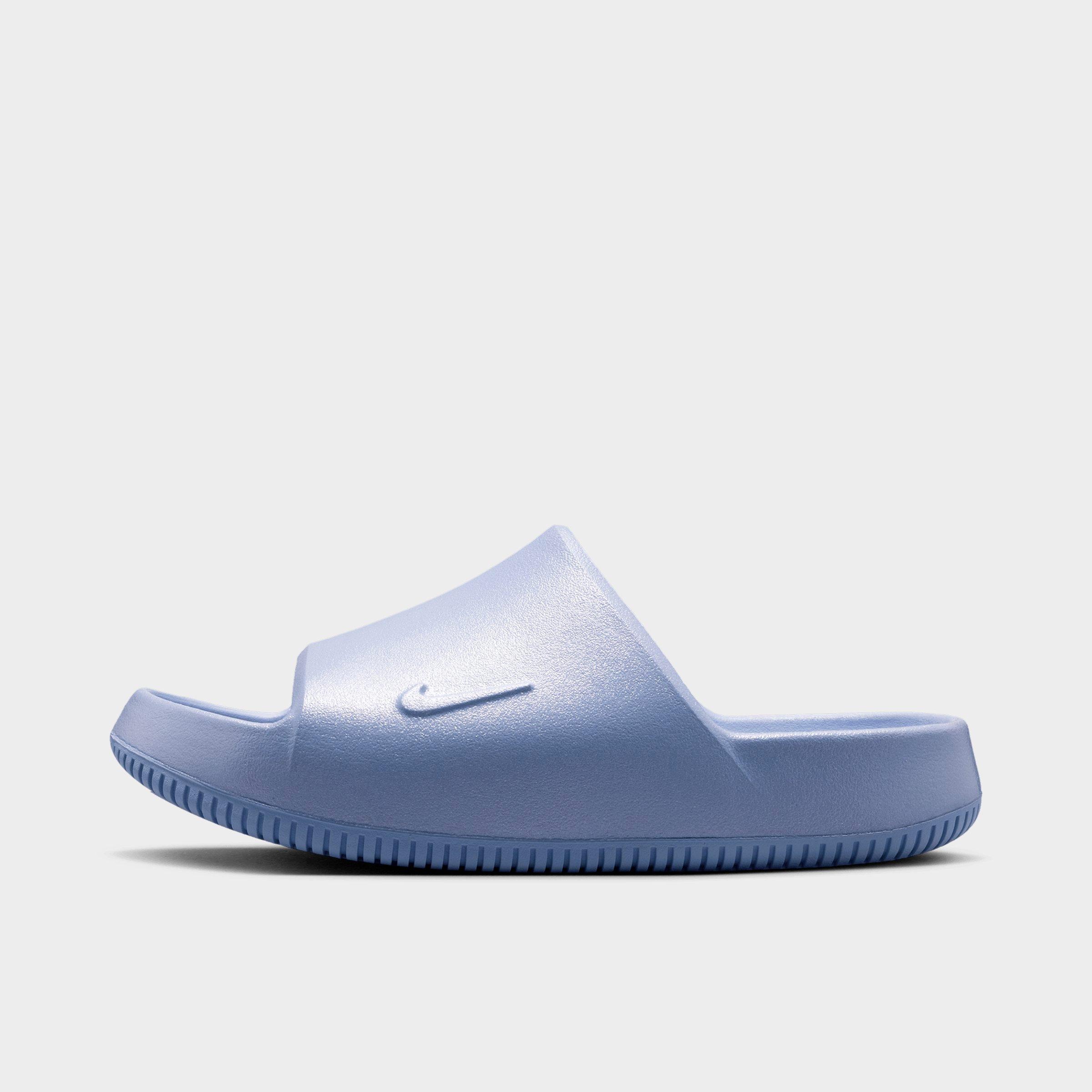 Big Kids' Nithtke Calm 2.0 Slide Sandals - Ghost - Left shoe facing left. Outside of the shoe.