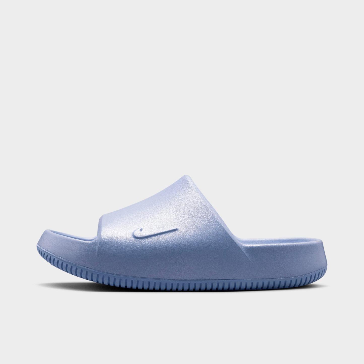 Big Kids' Nithtke Calm 2.0 Slide Sandals - Ghost - Left shoe facing left. Outside of the shoe.