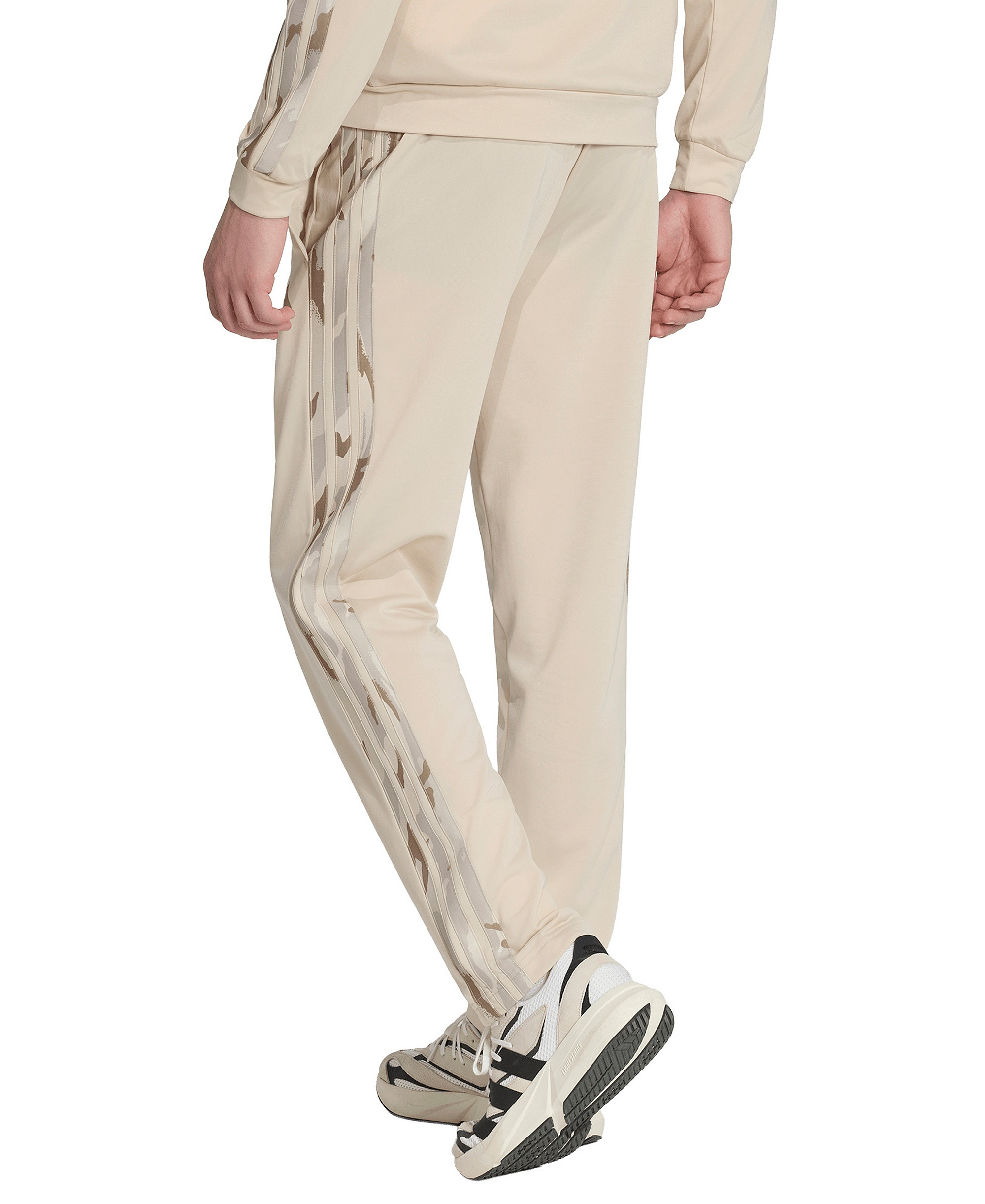 adidas Men's Camouflage Three-Stripes Regular-Fit Trackpants - Beige Khaki