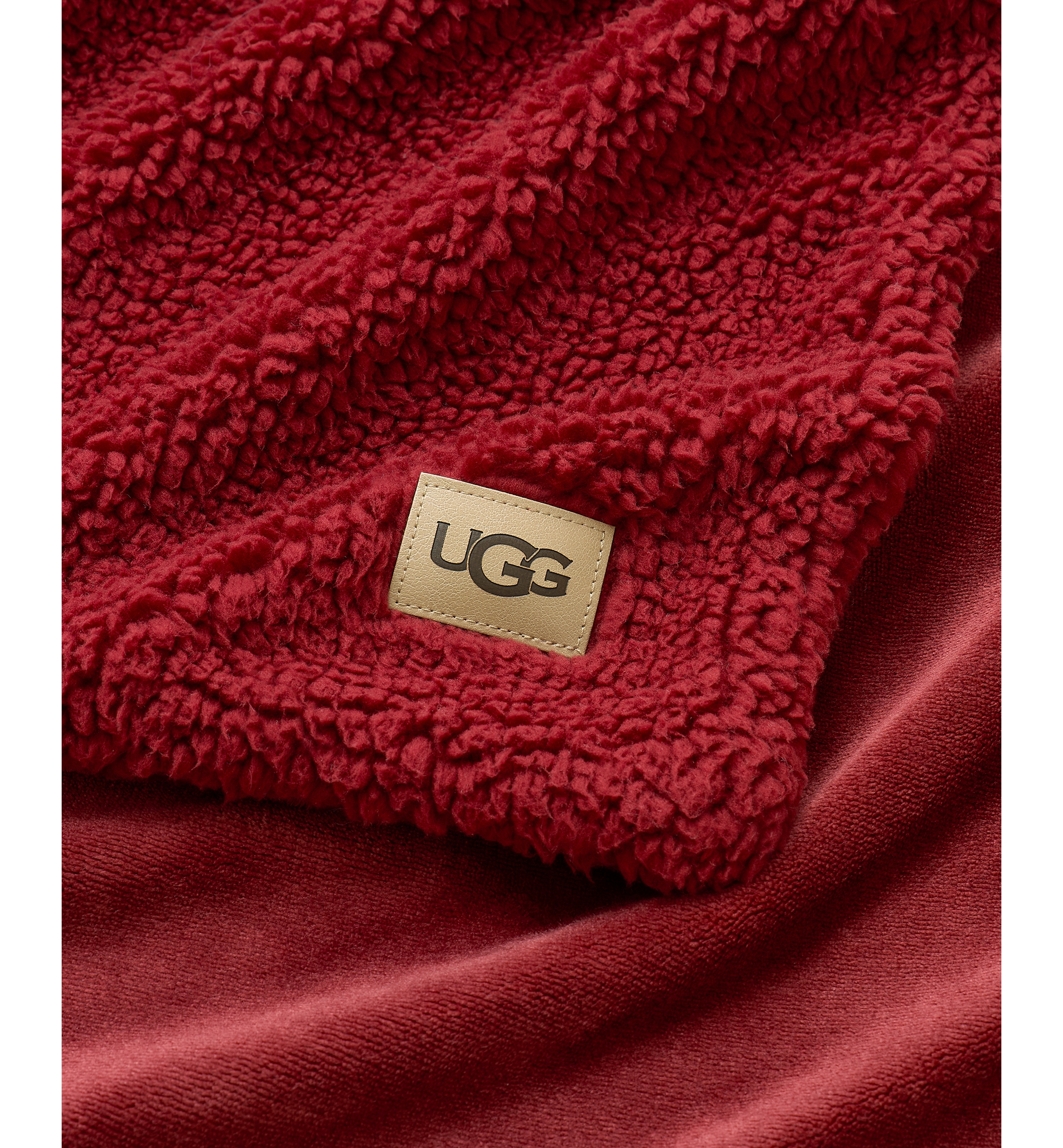 UGG® Avery Reversible Throw, 50" x 70" - Coffee Berry