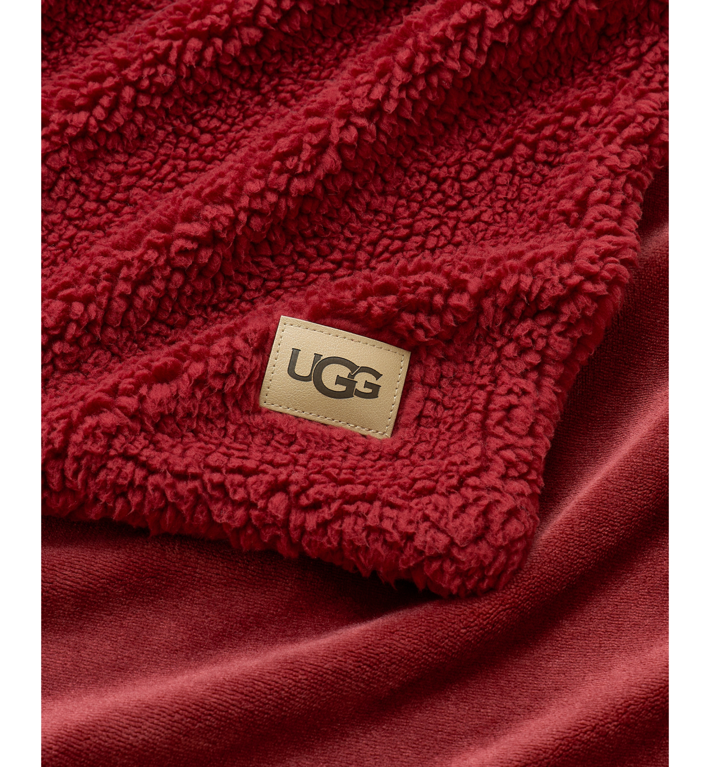 UGG® Avery Reversible Throw, 50" x 70" - Coffee Berry