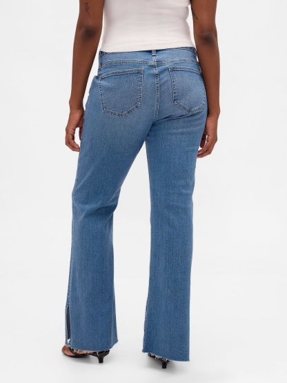 Low Rise Long & Lean Jeans - Medium wash blue