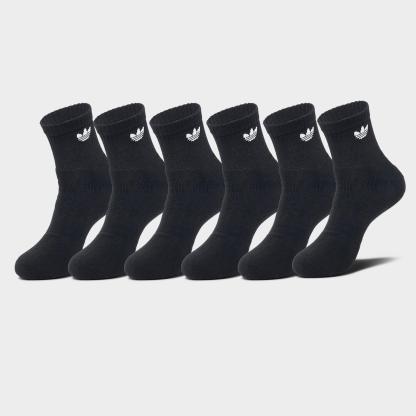 adidas Originals Trefoil 2.0 Quarter Socks (6-Pack) - Black - view 1
