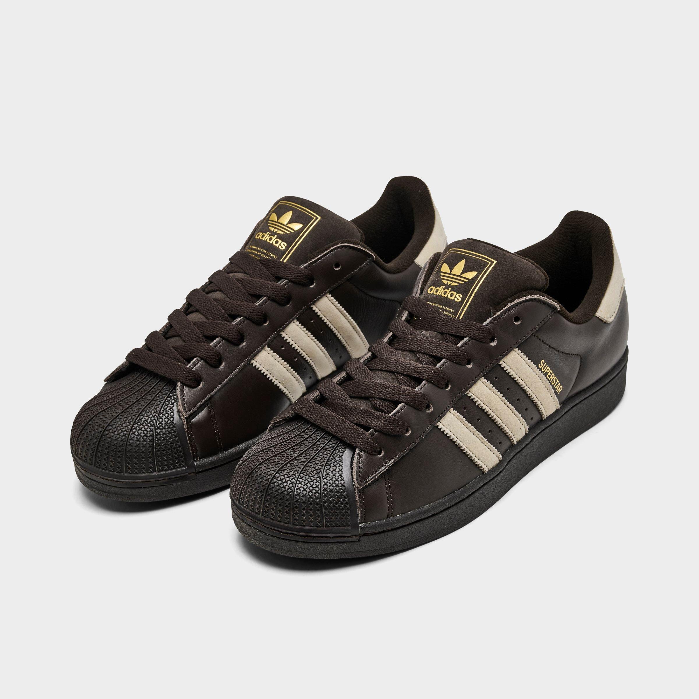 Men's adidas Originals Superstar II Casual Shoes - Part 1 - Aurora Coffee/Khaki/Khaki - Both shoes facing left