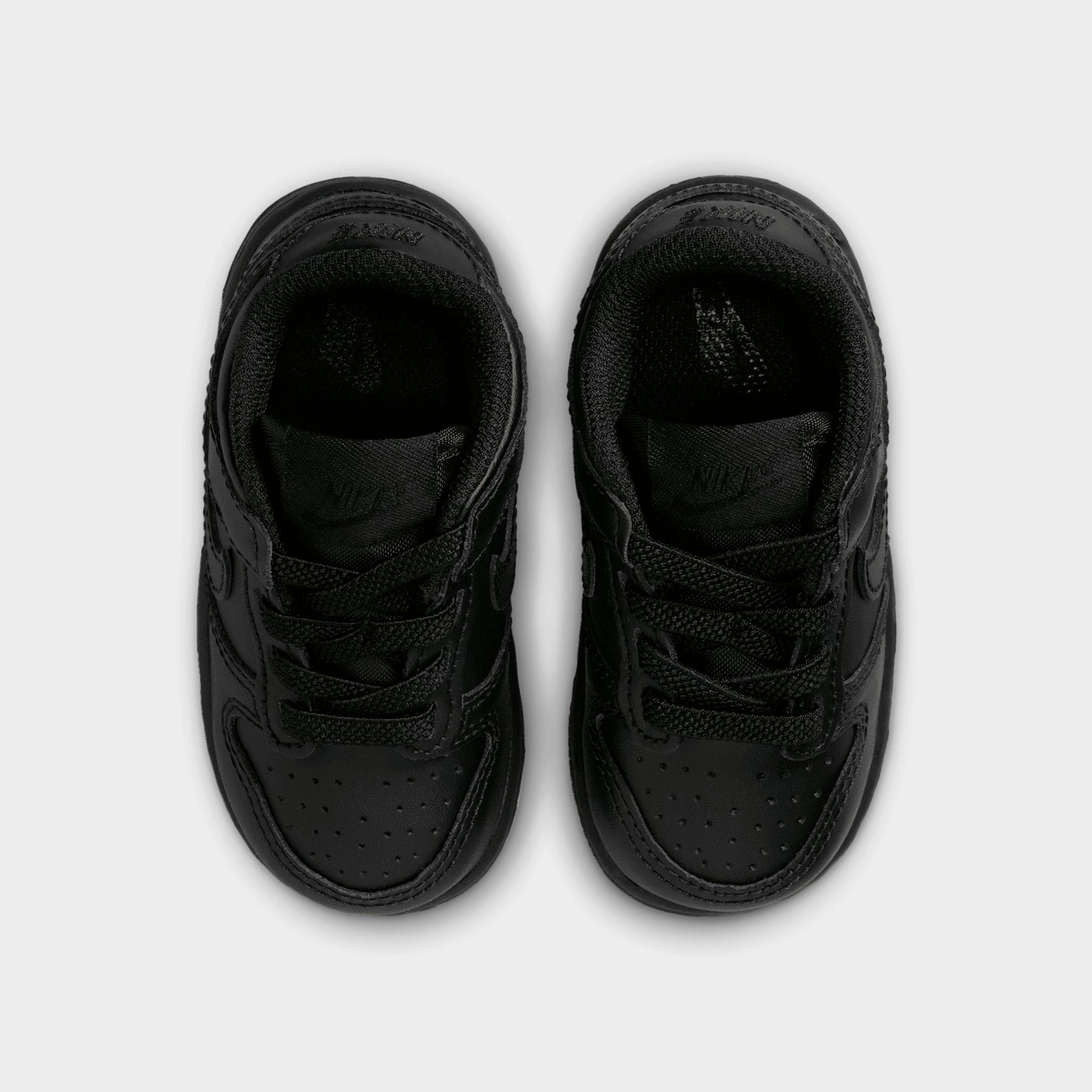 Kids' Toddler Nithtke Dunk Low Casual Shoes - Black/Black/Black - Top view
