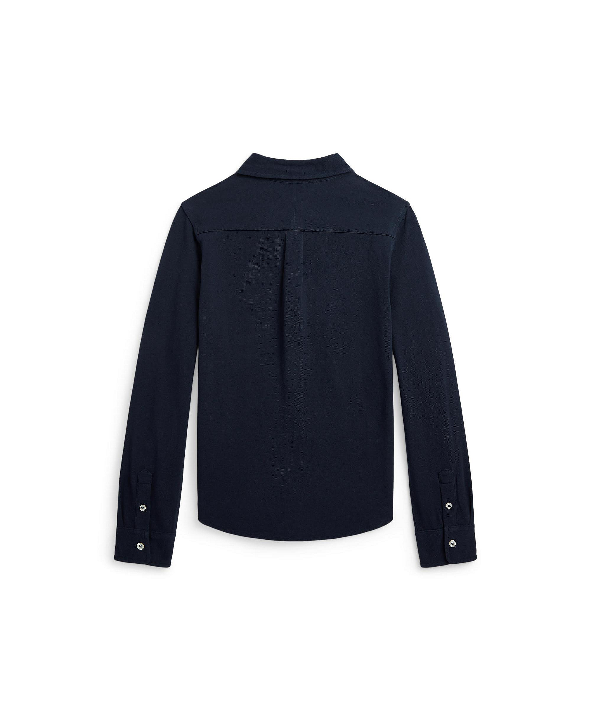 Polo Ralph Lauren Big Boys Featherweight Cotton Mesh Shirt - Aviator Navy
