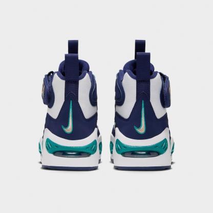 Big Kids' Nithtke Air Griffey Max 1 Casual Shoes - Midnight Navy/Team Gold/Fresh Water - Back view