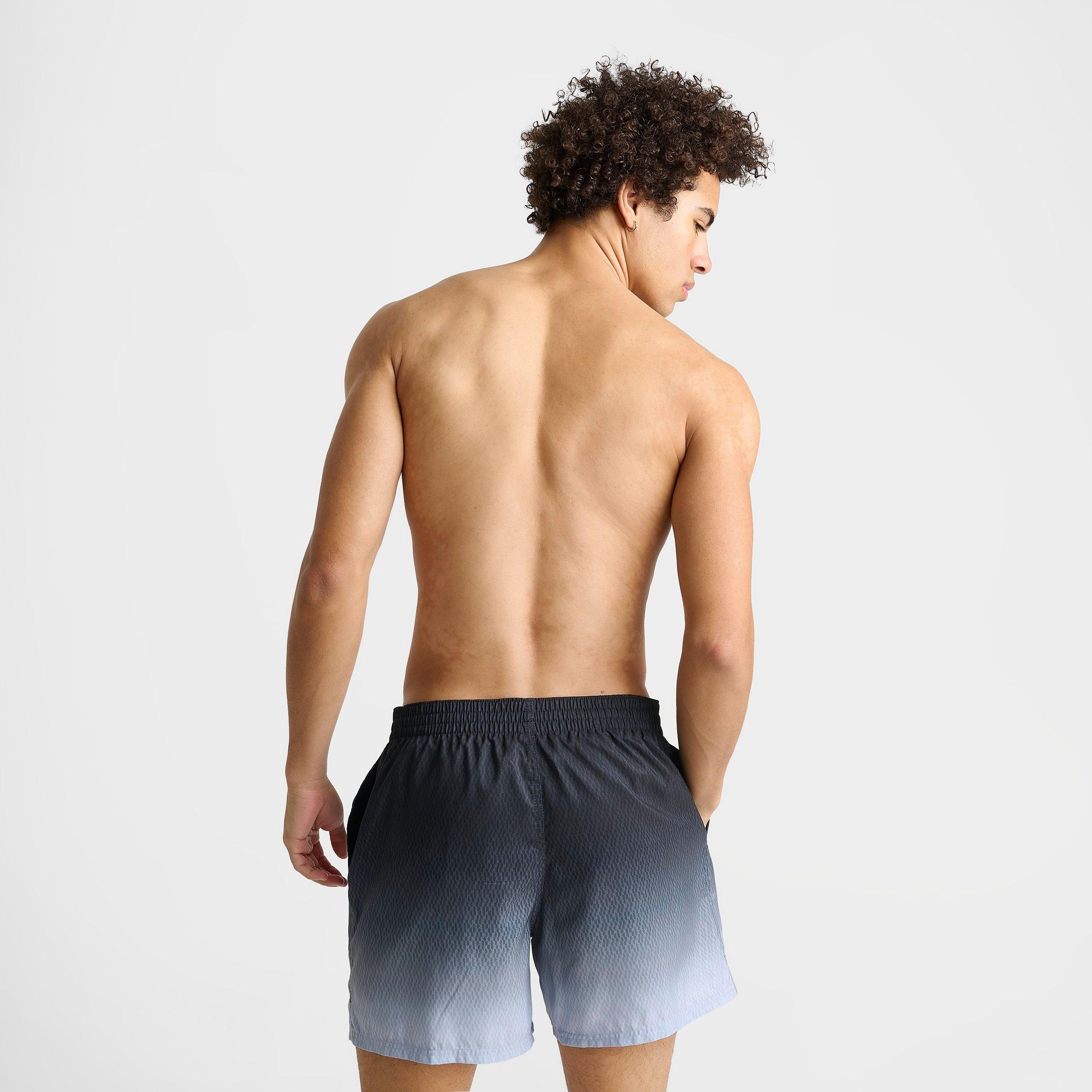 Men's Nithtke Fade Swim Shorts - Black/Grey/Neon