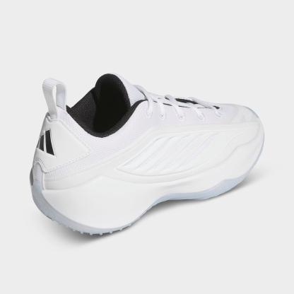 Big Kids' adidas Believe That 1 Basketball Shoes - Cloud White/Core Black/Cloud White - Back view