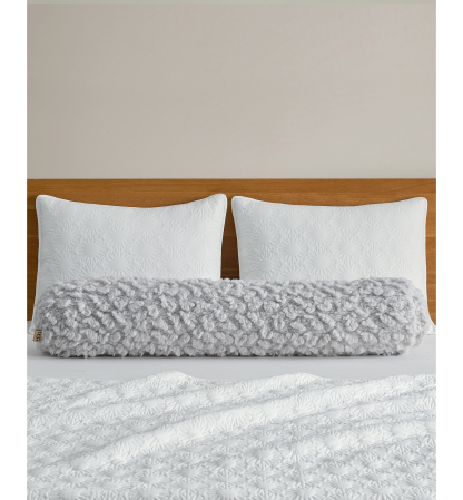 UGG® Shira Textured Bolster, 48" x 8" - Stone