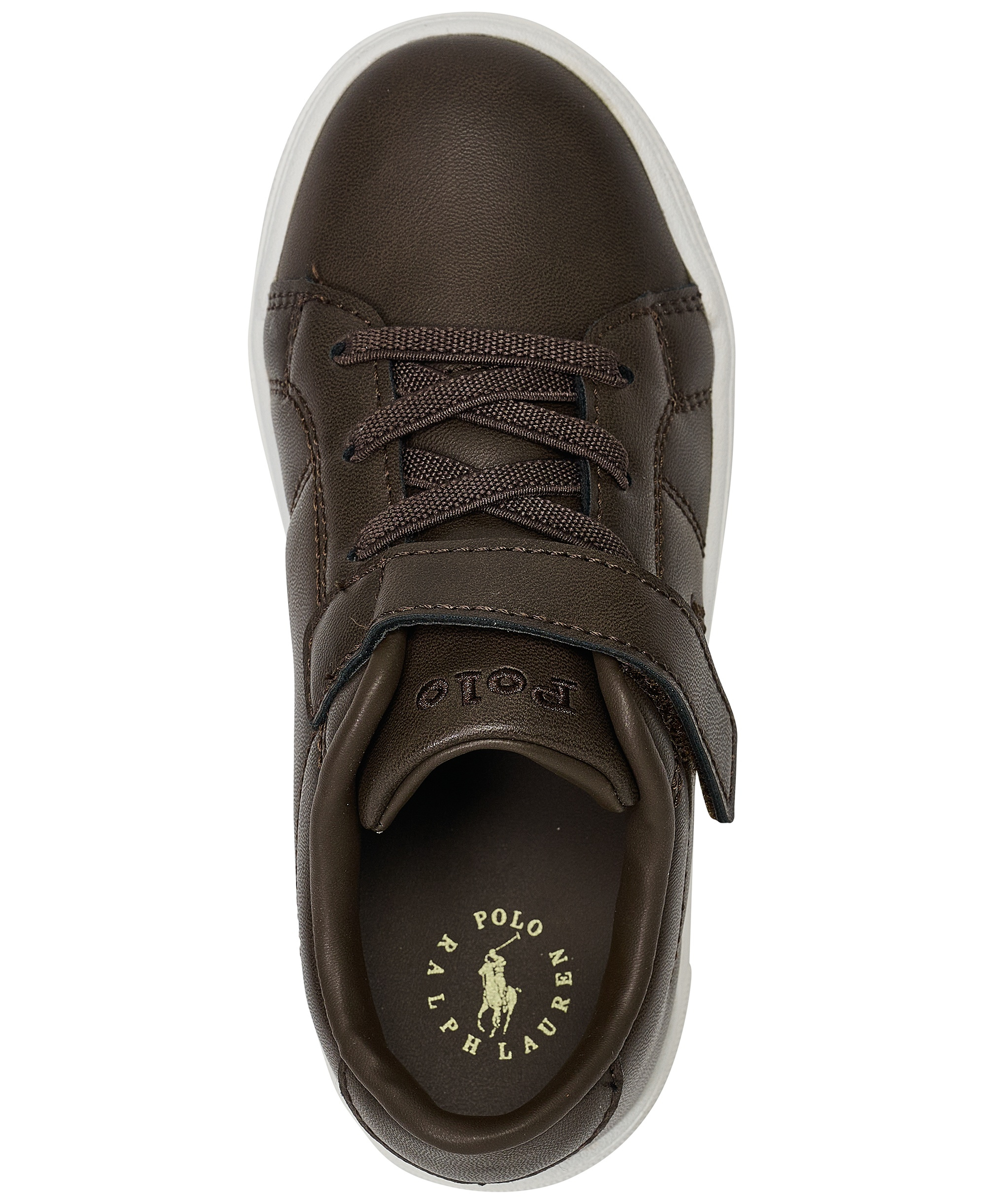 Polo Ralph Lauren Toddler Kids Sutton Fastening Strap Sneakers from Finish Line - Chocolate Brown