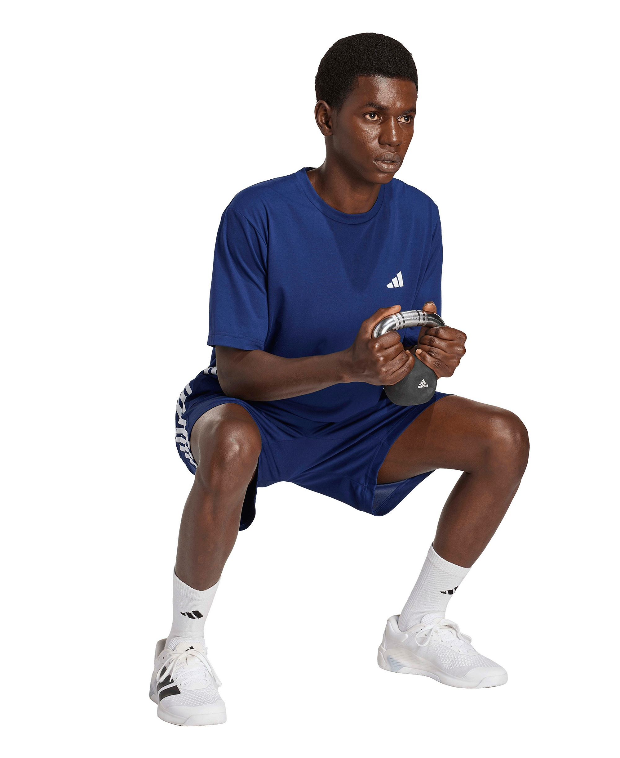 adidas Men's Workout Essentials Regular-Fit Shorts - Dark Blue