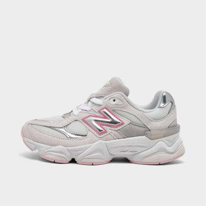 Girls' Little Kids' New Balance 9060 Casual Shoes - Pink/Grey - view 1