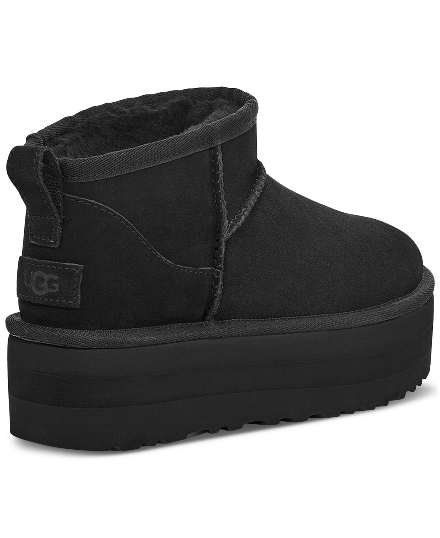 UGG® Women's Classic Ultra Mini Platform Booties - Black