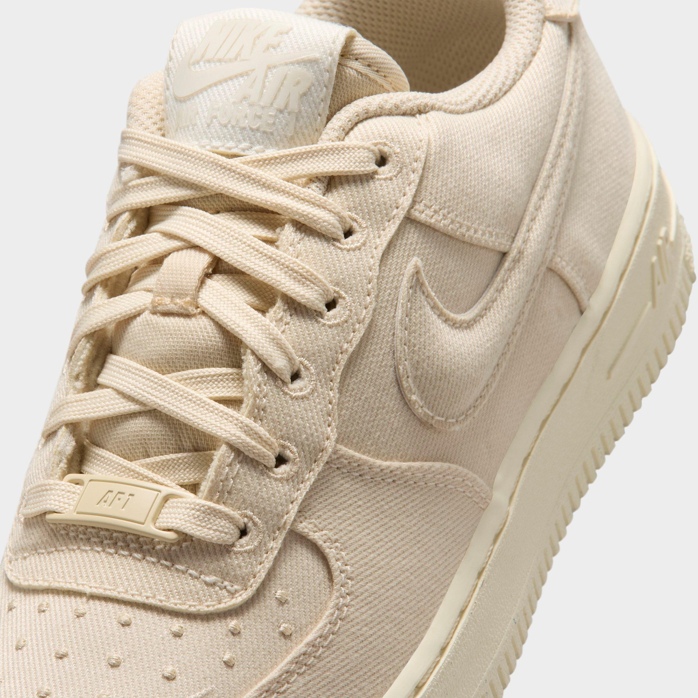 Big Kids' Nithtke Air Force 1 Low Casual Shoes - Beach/Coconut Milk/Sail/Beach - Detail shot