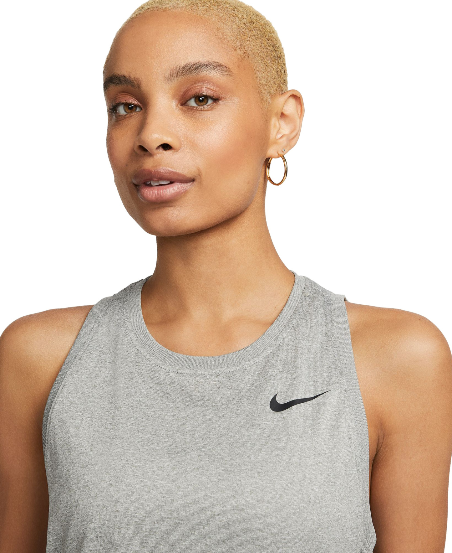 Nike Women's Dri-FIT Training Tank Top - Tumbled Gray