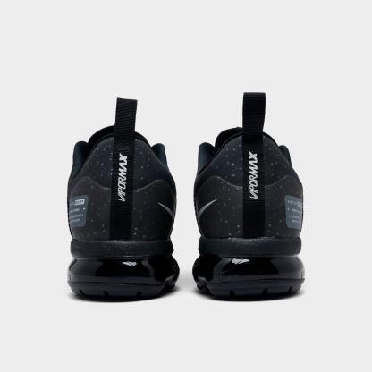 Men's Nike Air VaporMax Run Utility Running Shoes - Black/Reflective Silver/Black/Black
